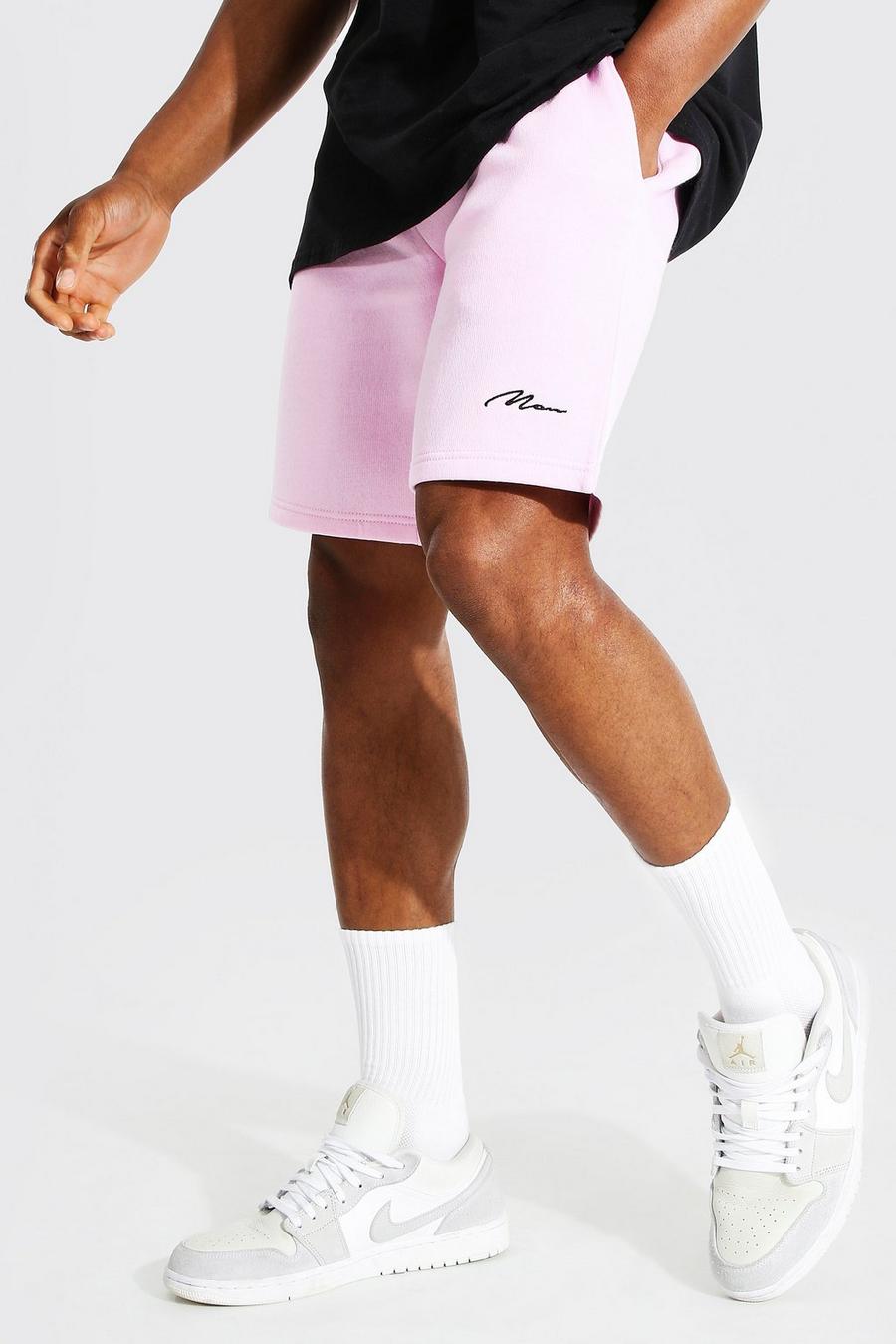 Pink Man Signature Mid Length Regular Jersey Short image number 1