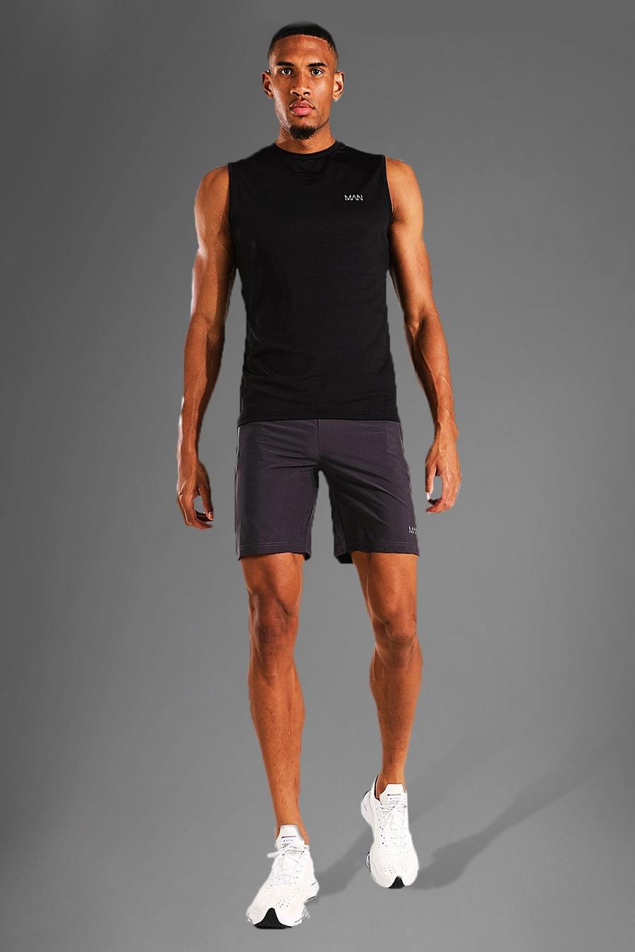 Black Tall - MAN Active Linne och shorts image number 1