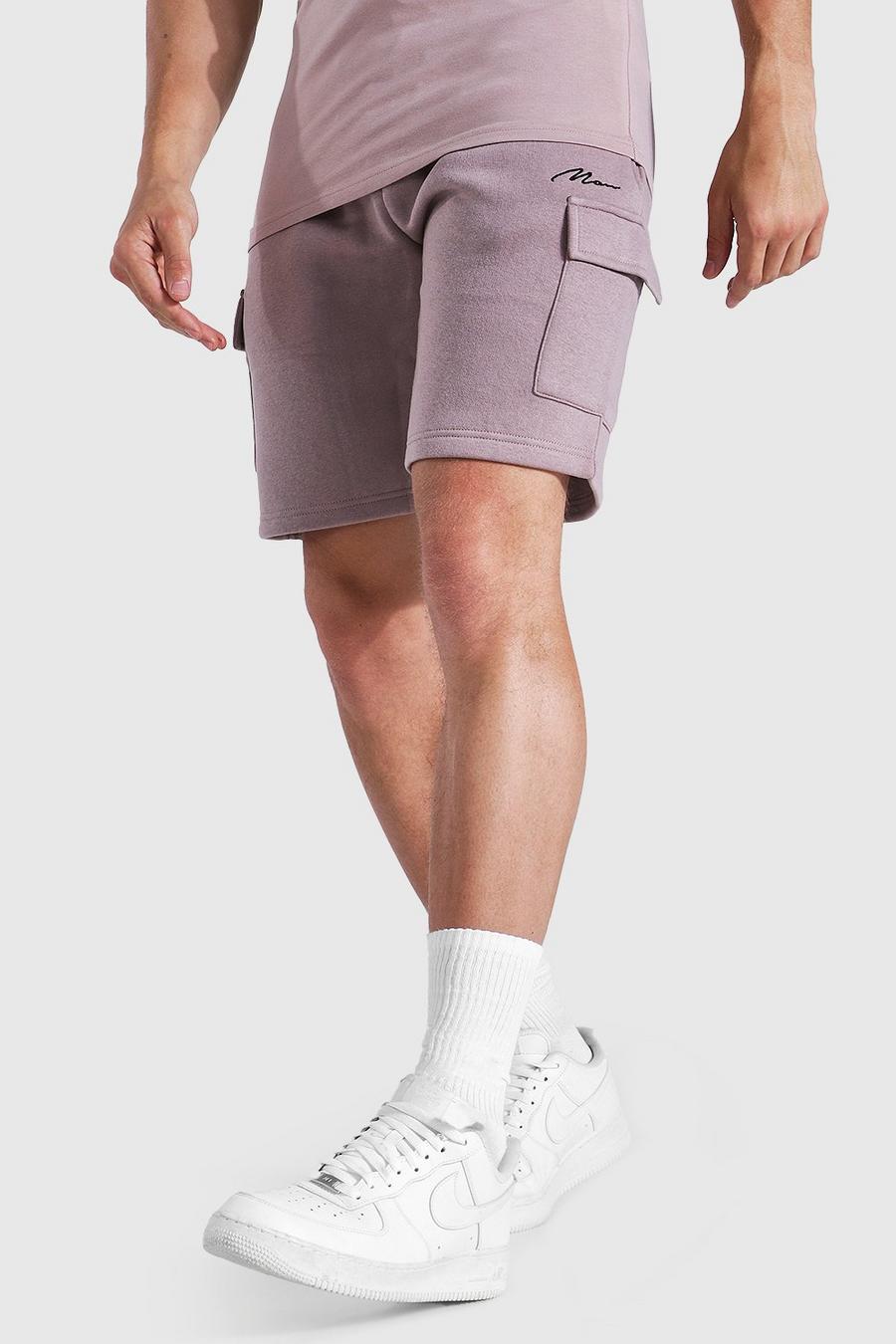 Stone Man Signature Middellange Regular Fit Jersey Cargo Shorts image number 1