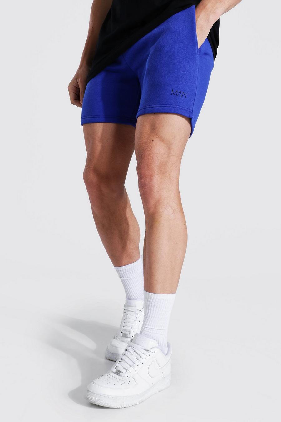 Blue Original Man Short Length Slim Jersey Shorts image number 1