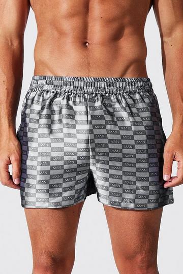 Grey Man Dash Satin Boxers