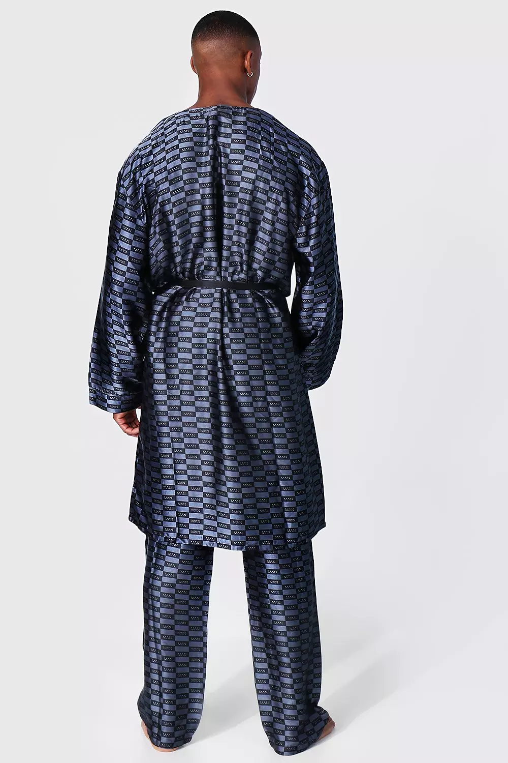Black Man Dash Satin Robe alternative image