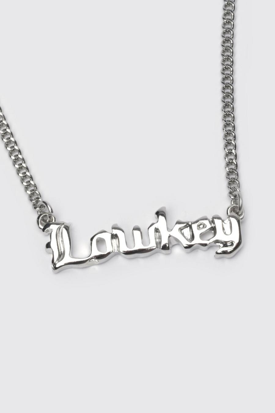Silver Lowkey Pendant Necklace image number 1