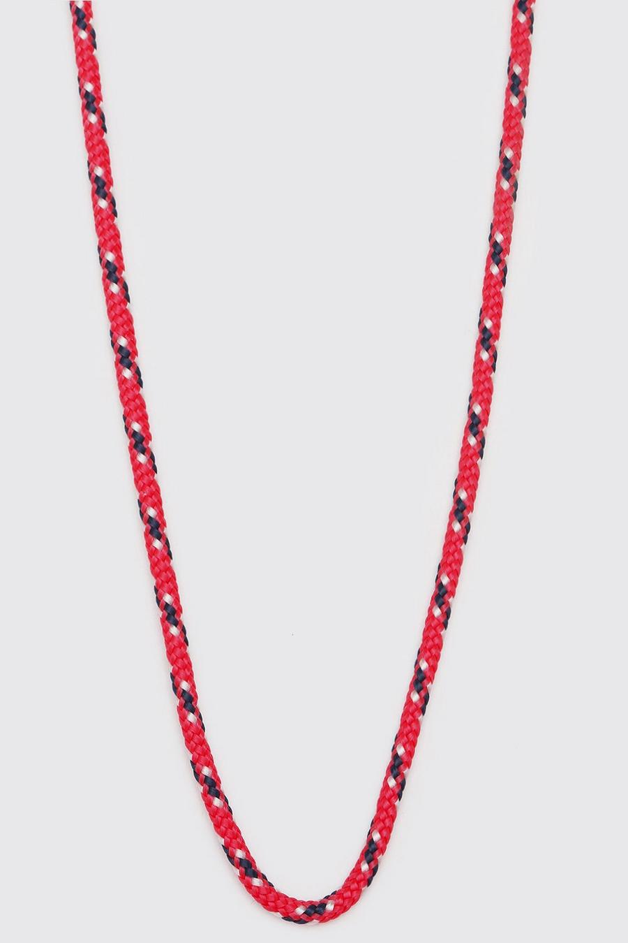 Red Sunglasses Lanyard With Chain Detail image number 1