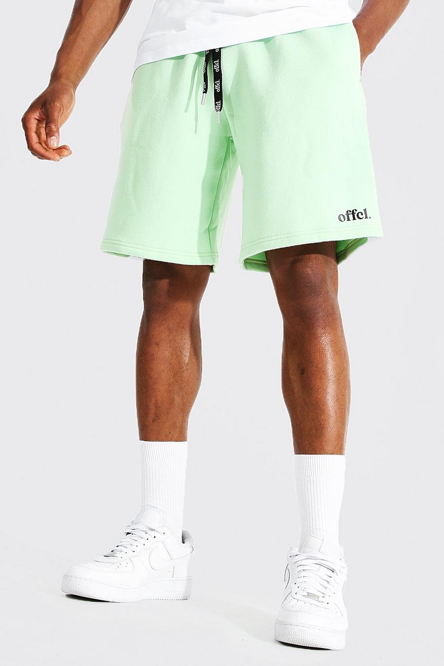 Pale green Offcl Waistband Loose Fit Jersey Short image number 1