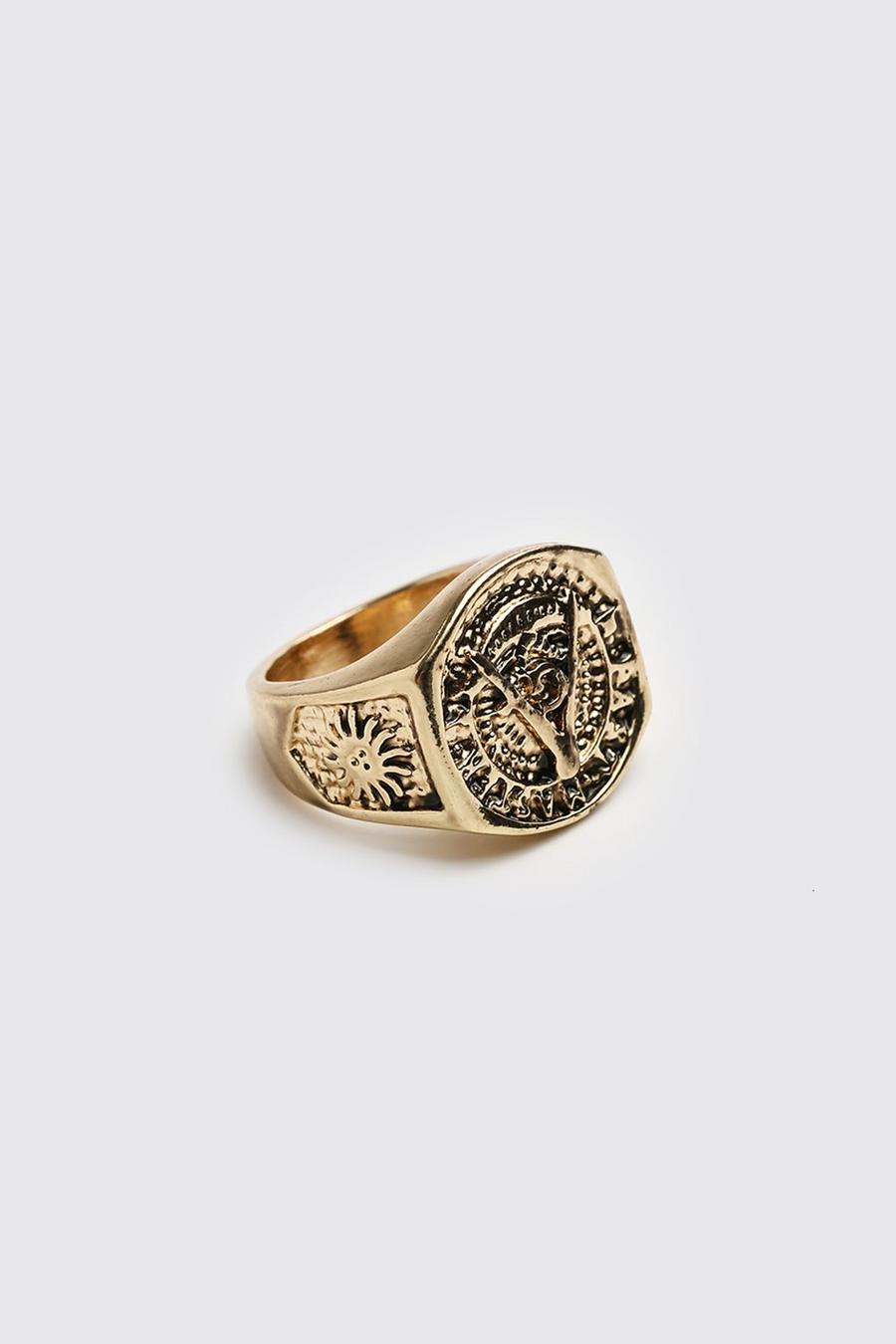 Gold Chunky Signet Ring image number 1