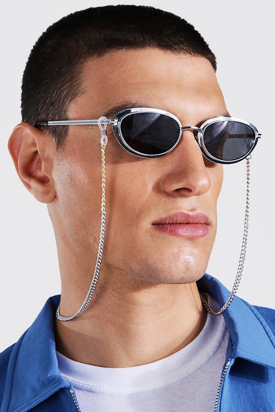Silver Two Tone Sunglasses Chain image number 1