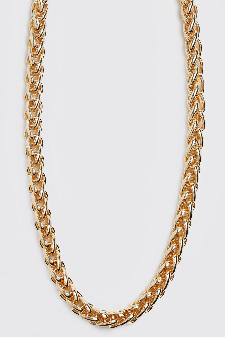 Gold Chunky Rope Chain Necklace image number 1