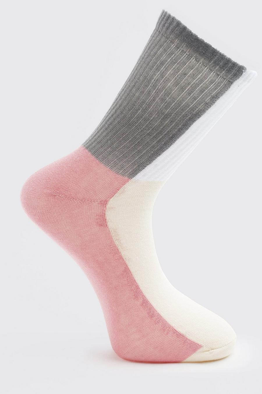 Socken mit Colorblock, Mehrfarbig image number 1