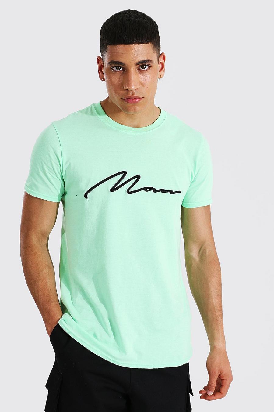 Mint Man Signature 3d Embroidery T-shirt image number 1