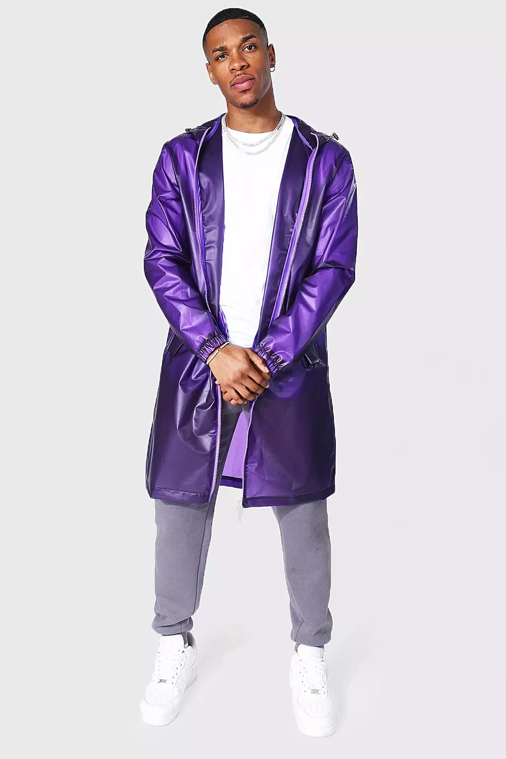 Purple hot sale mac coat