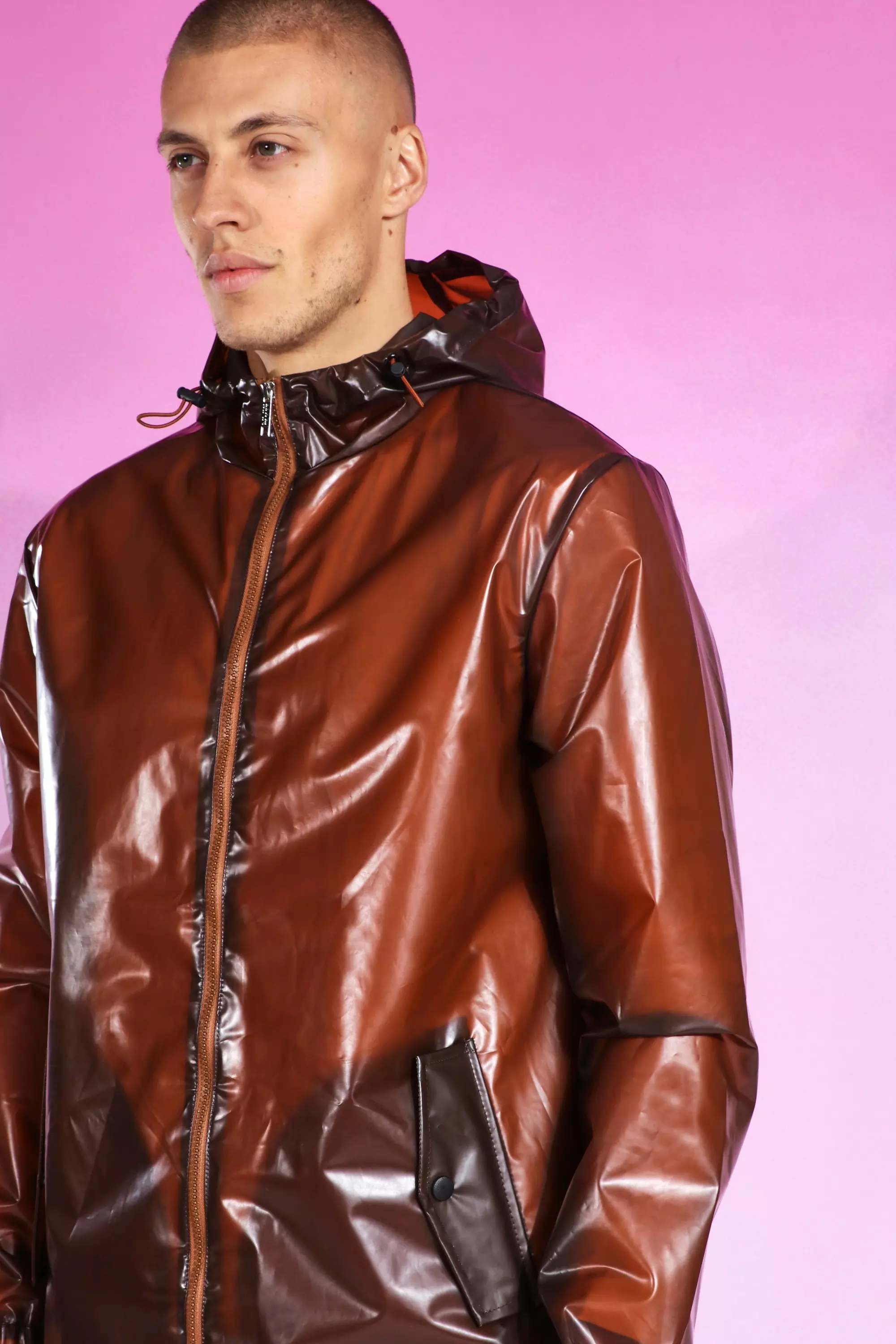 Rubber hotsell mac jacket