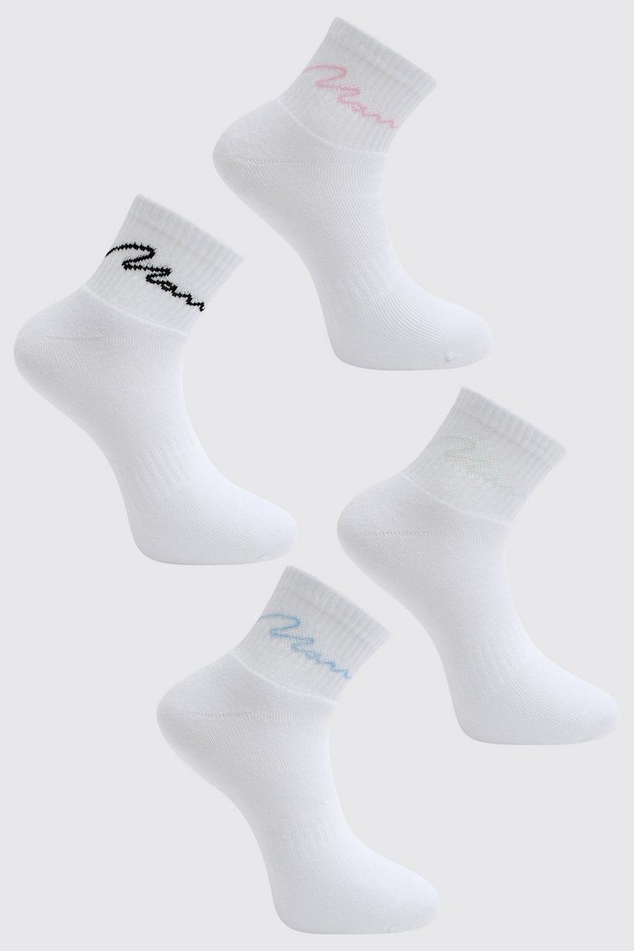 5er-Pack Man Signature Socken, White image number 1