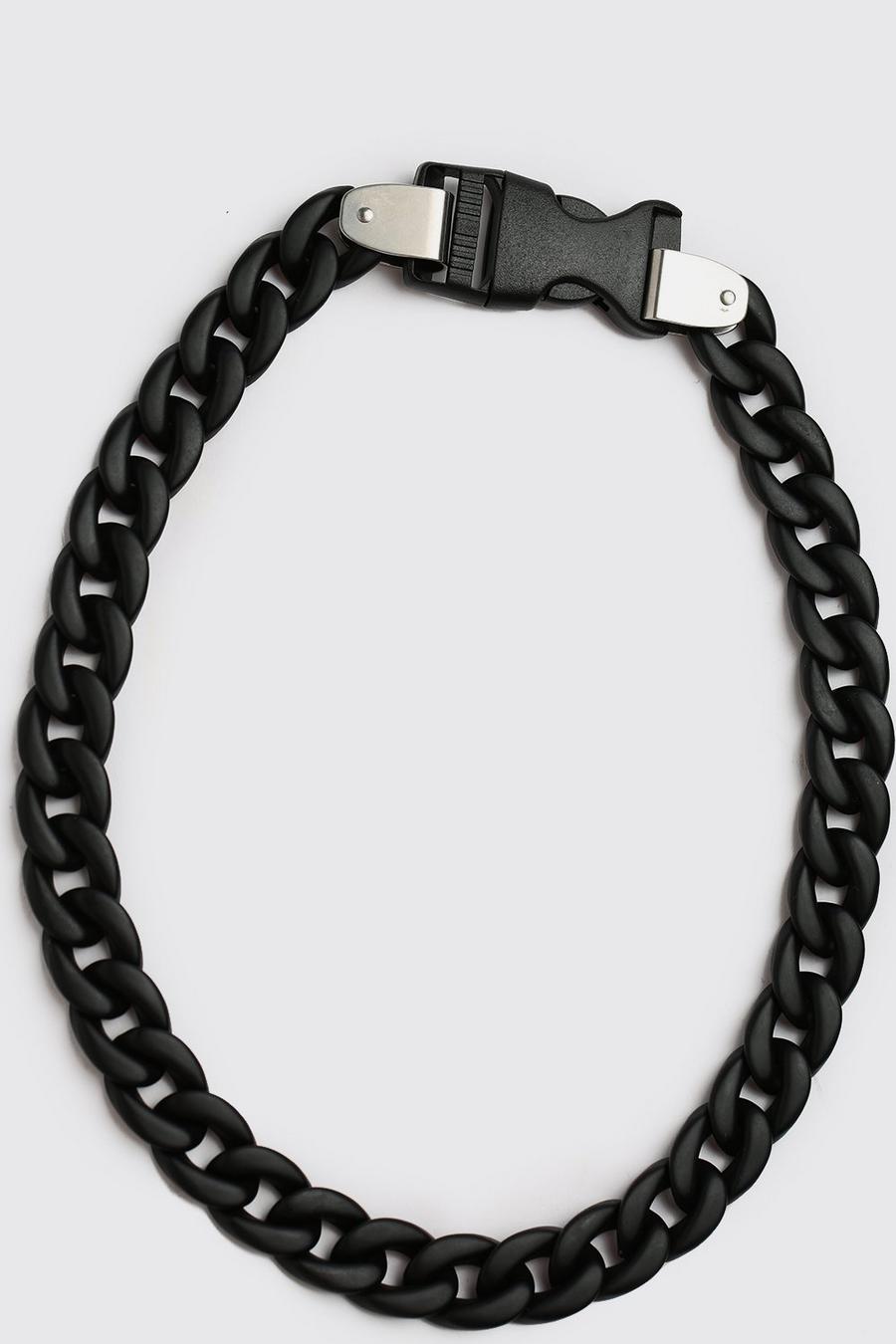 Black Chunky Chain With Buckle image number 1