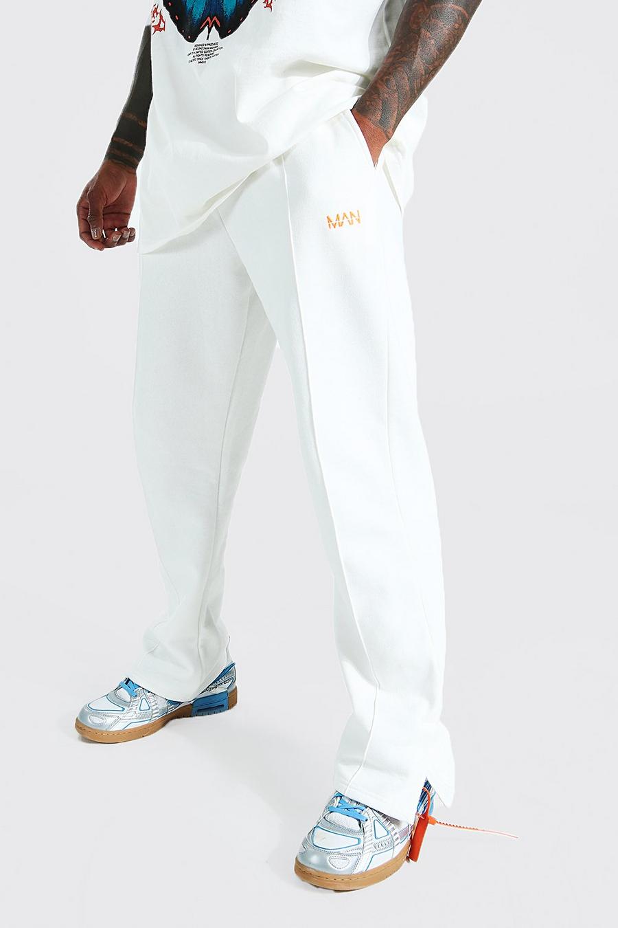 Pantaloni tuta Original Man con spacco sul fondo, Cream image number 1