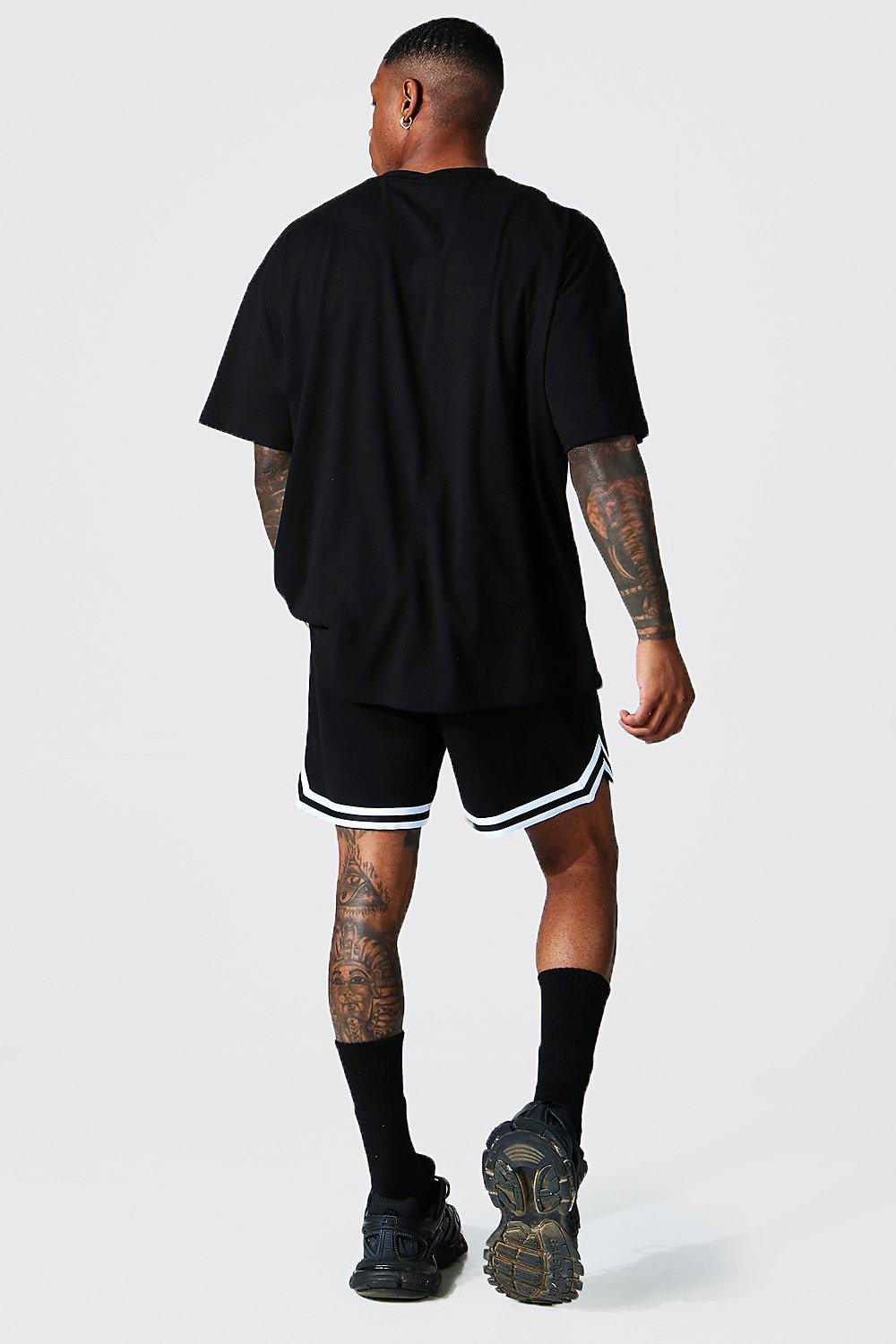 Oversized Offcl T-shirt & Basketball Short