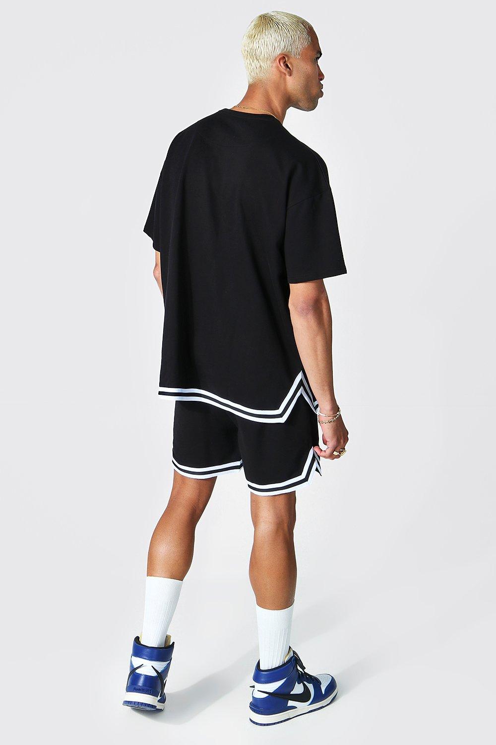 Oversized Offcl T-shirt & Basketball Short