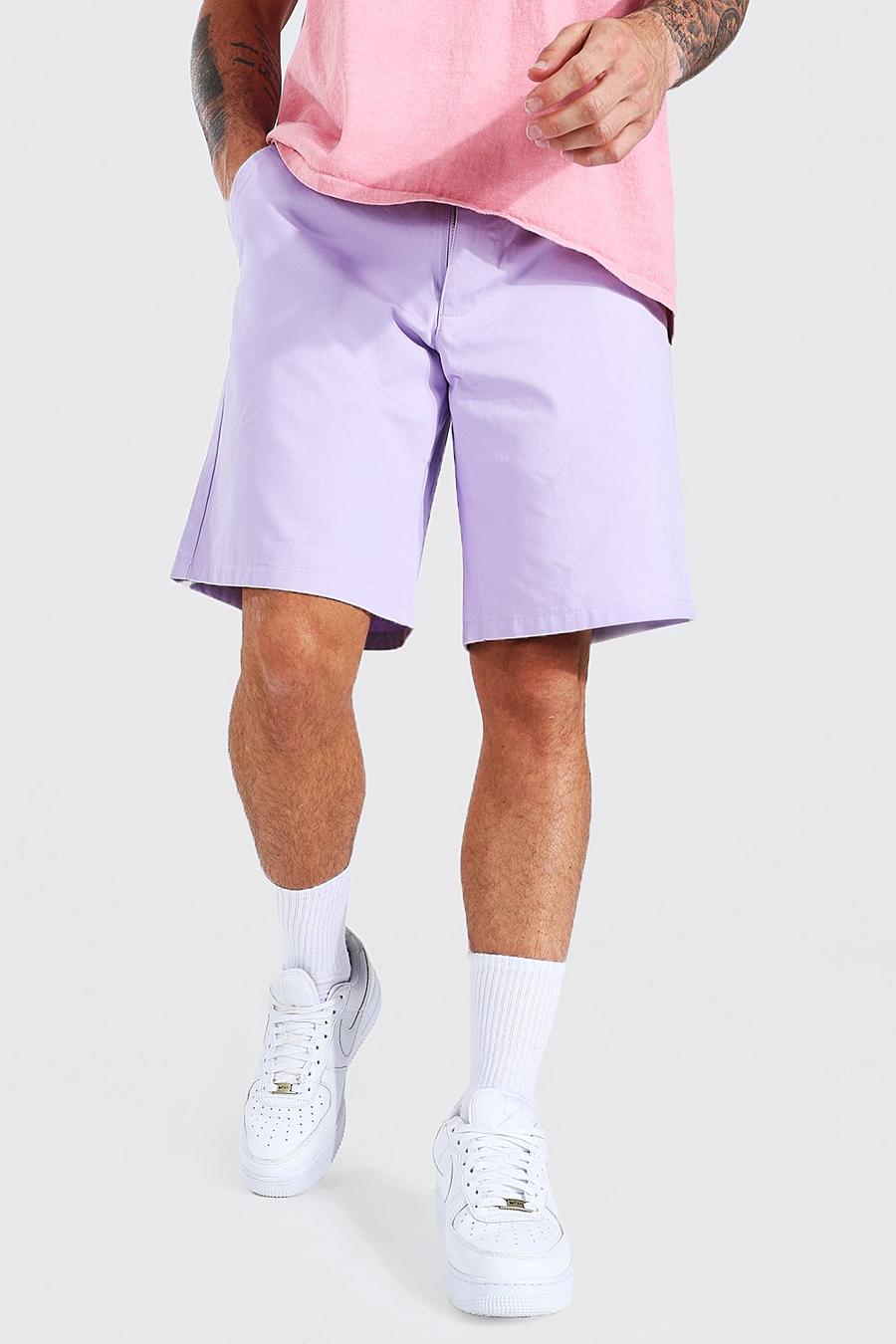 Lilac Relaxed Fit Chino Short image number 1