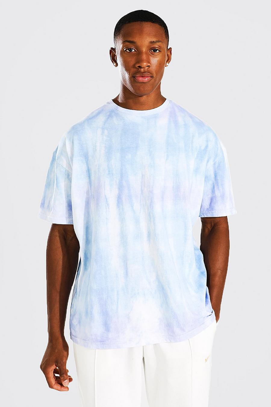 Lilac Oversized Tie Dye T-Shirt image number 1