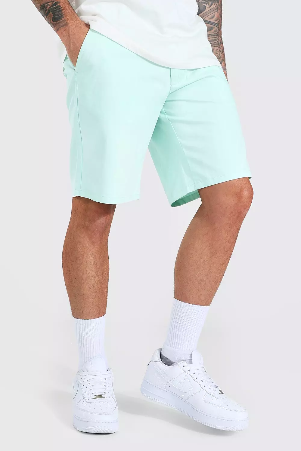 Mint green clearance chino shorts