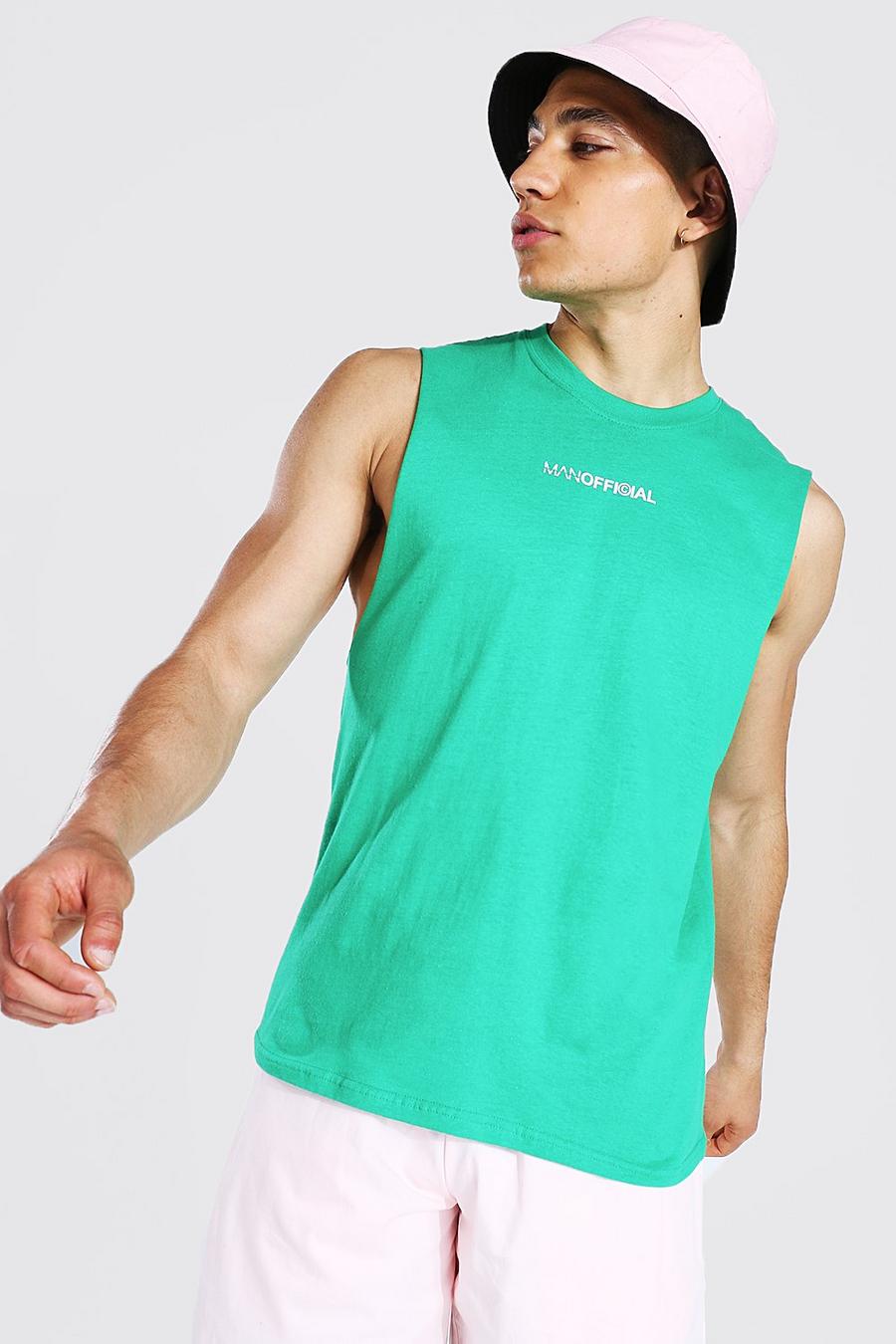 Camiseta de cuello redondo Official Man, Verde image number 1