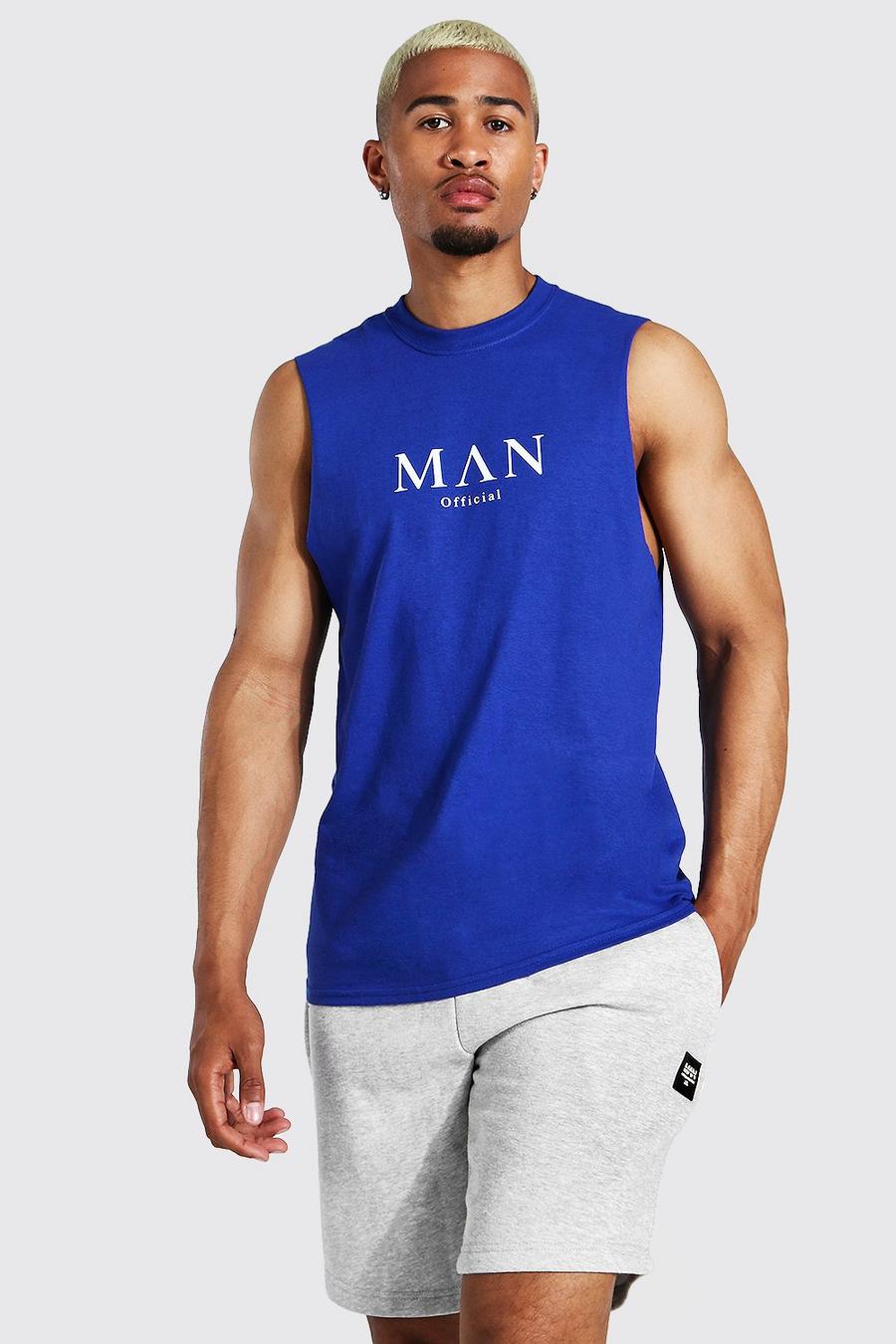 T-shirt sans manches ras du cou - MAN, Cobalt image number 1