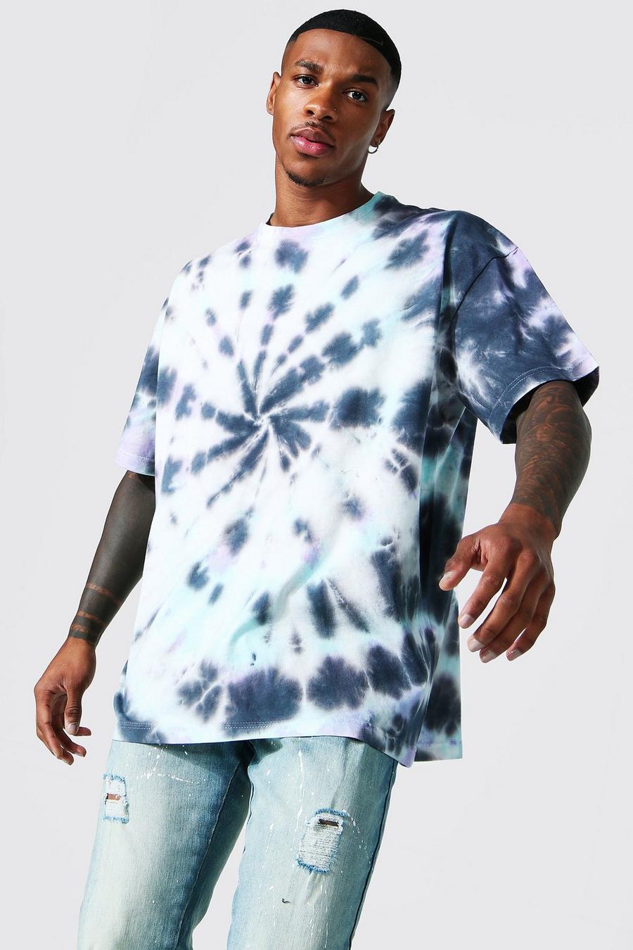 Lilac Oversized Tie Dye T-shirt image number 1
