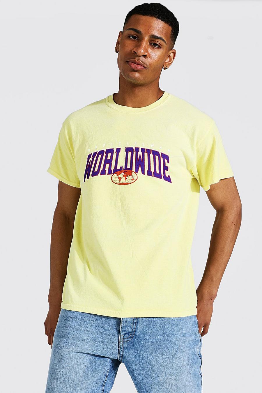 Yellow Overyde Official Worldwide T-Shirt image number 1