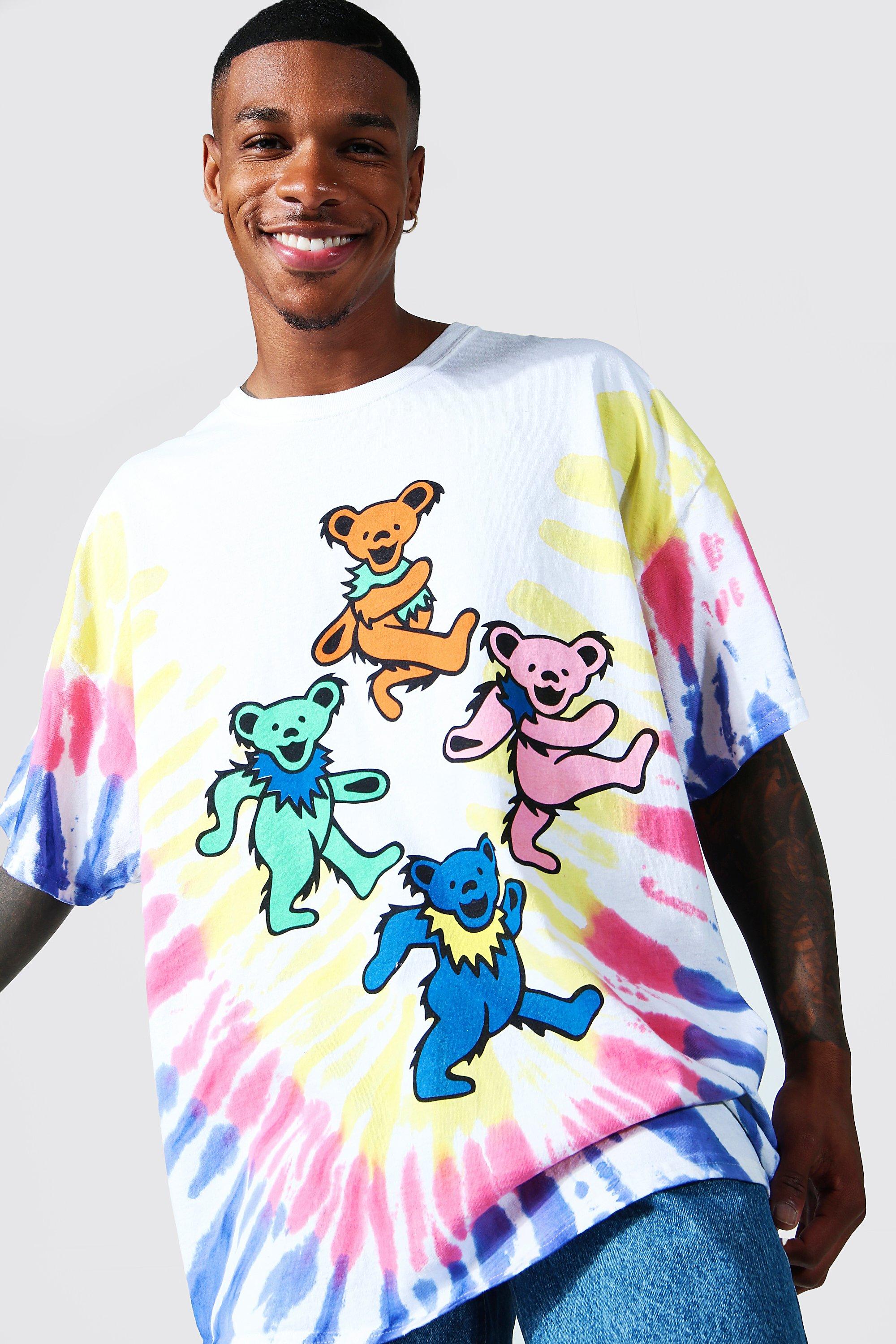Oversized Grateful Dead Tie Dye T-shirt | boohoo