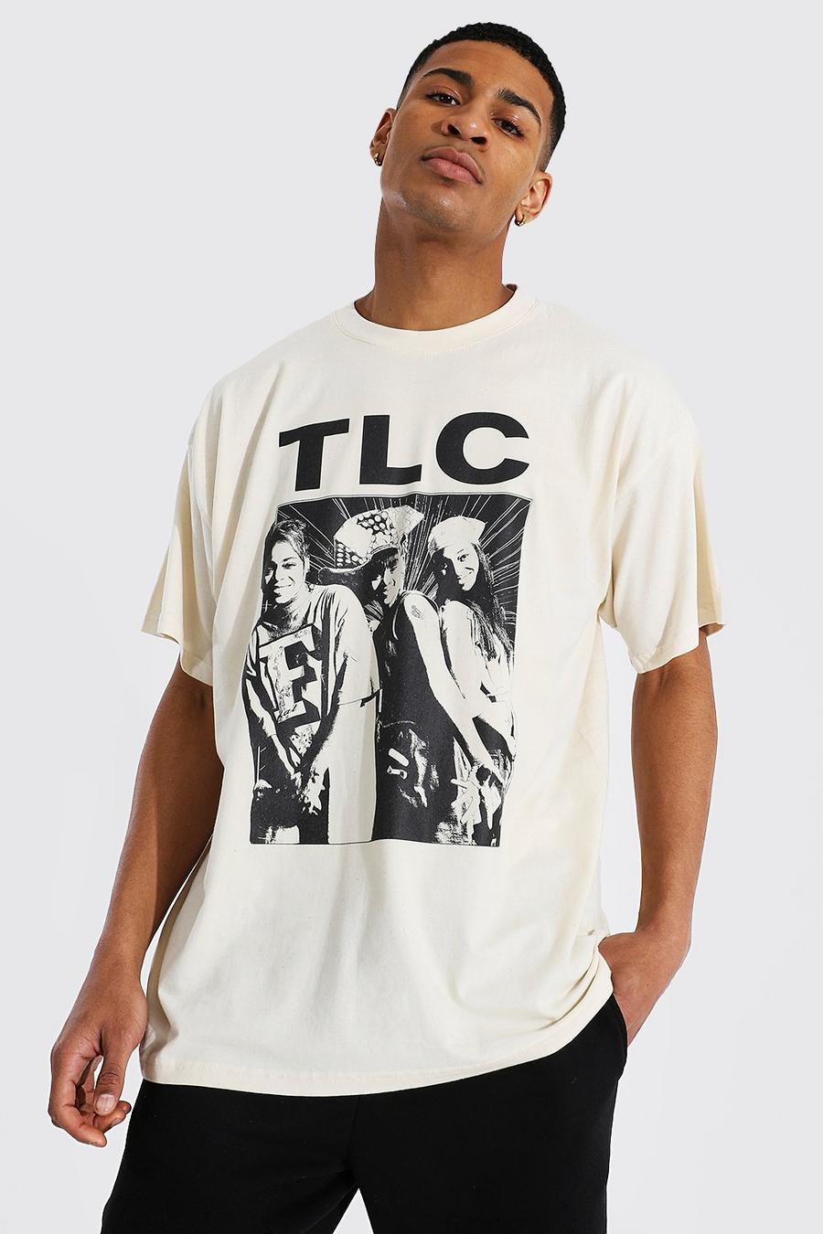 Sand Oversized Tlc License T-shirt image number 1