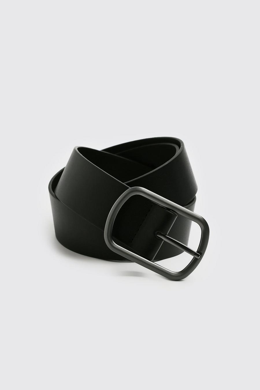 Black Faux Leather Belt image number 1