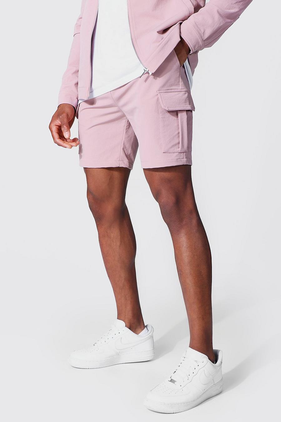 Pink Tailored Cargo Short image number 1