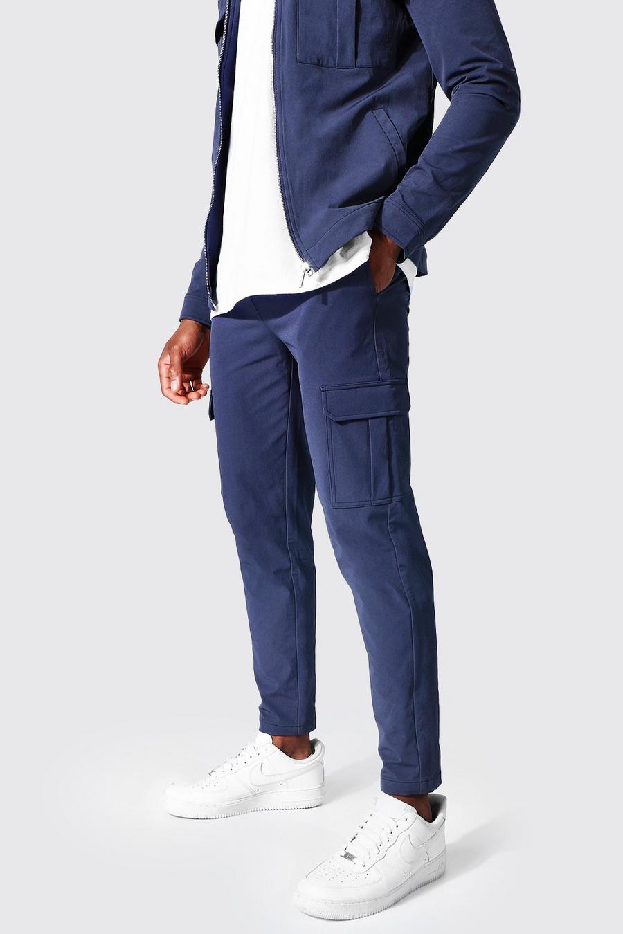 Blue Tailored Cargo Pant image number 1