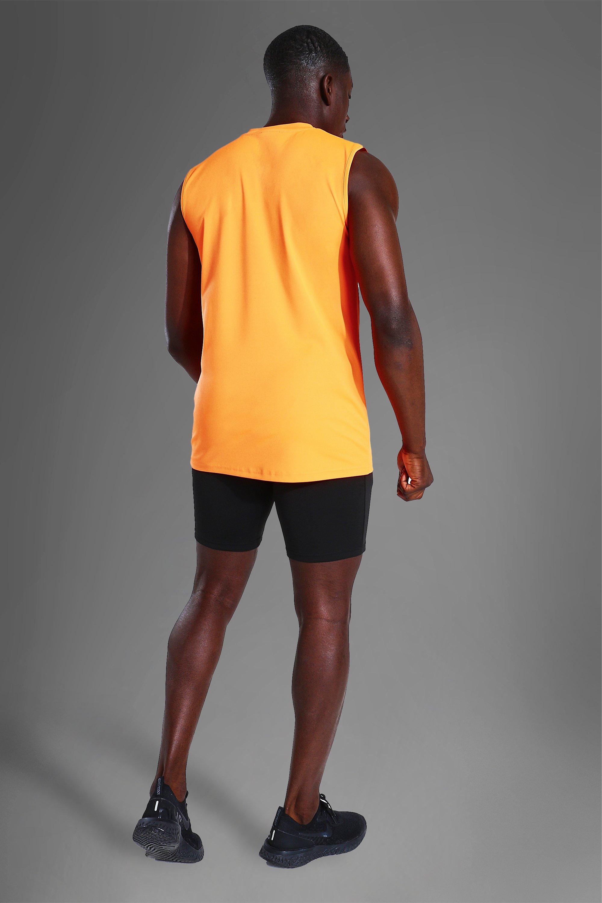 MAN Active Gym Tank with Woven Tab