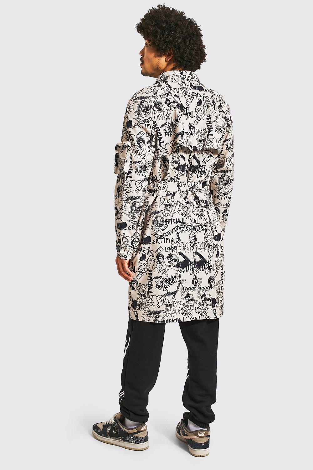 Burberry graffiti outlet trench