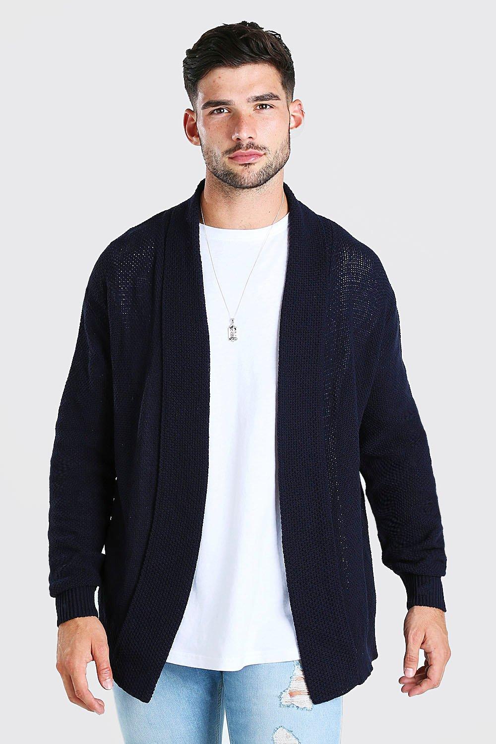 navy edge to edge cardigan