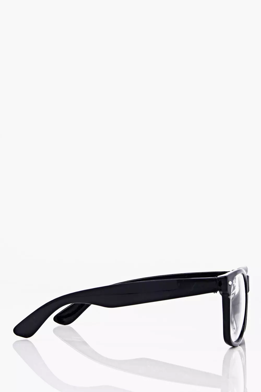Black Geek Clear Lens Glasses alternative image
