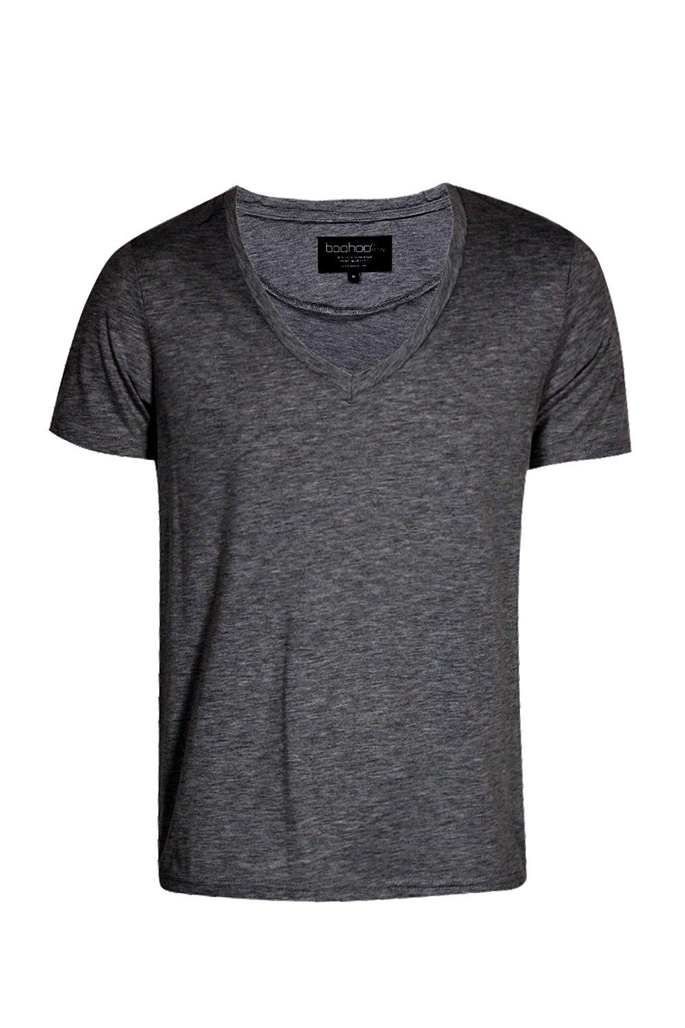 Basic Deep V Neck T Shirt