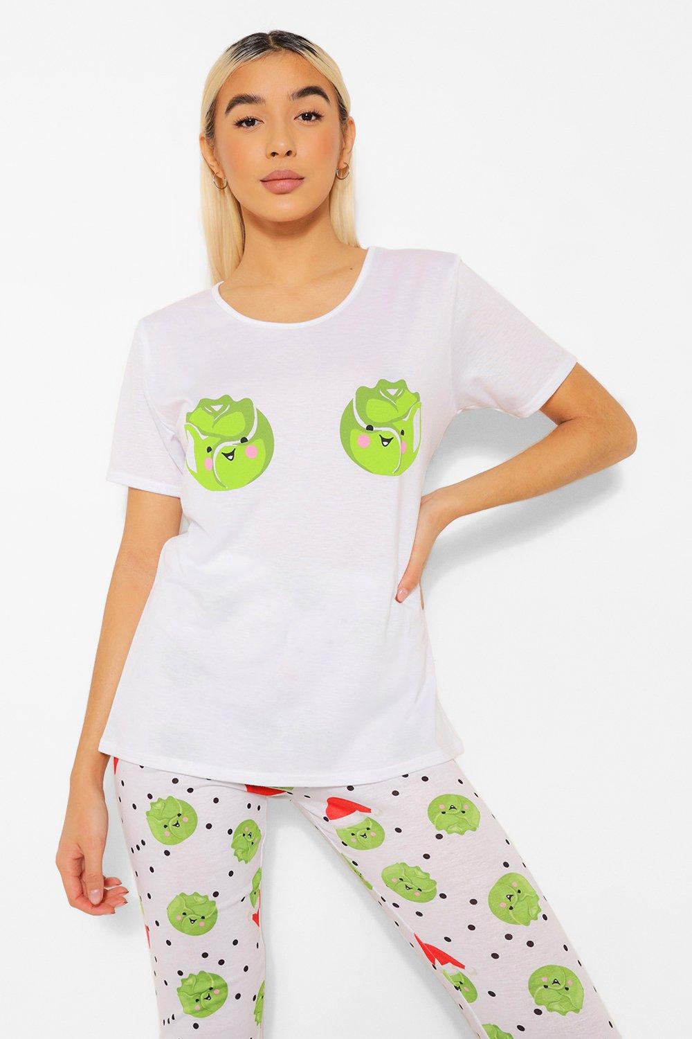 Sprouts Leggings Christmas Pyjamas Set boohoo DK