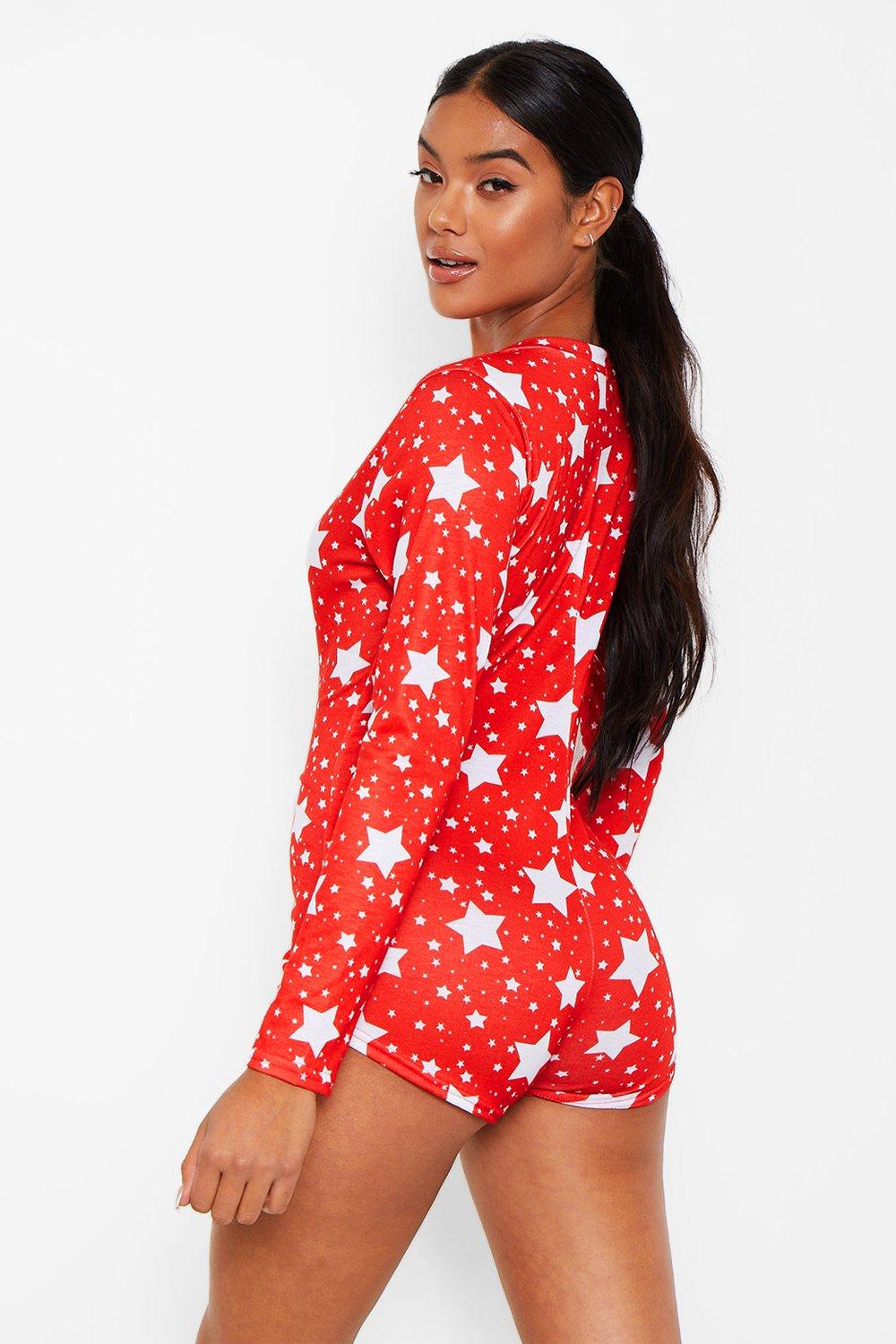 Christmas shop romper womens