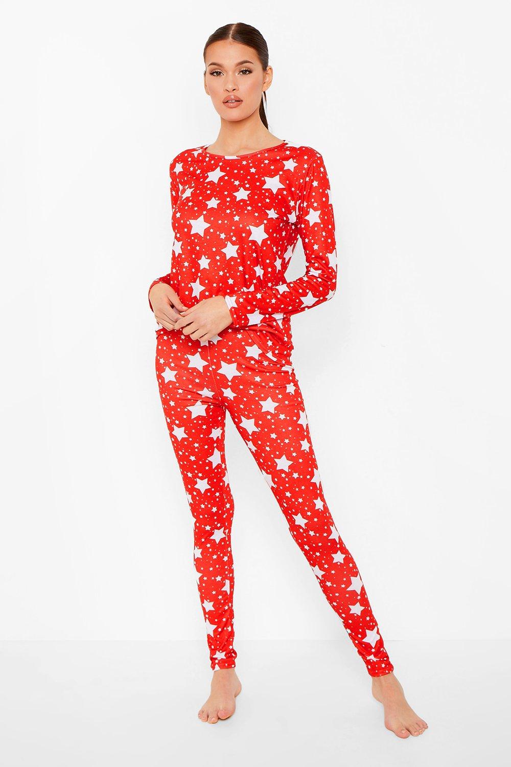 Jersey knit christmas online pajamas