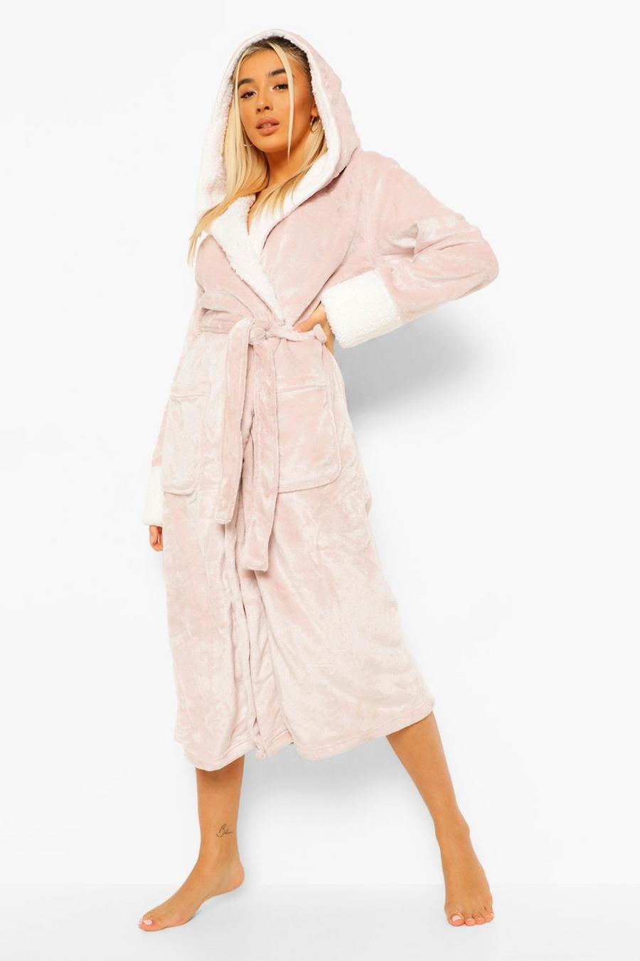 Blush Shimmer Fleece Gown image number 1