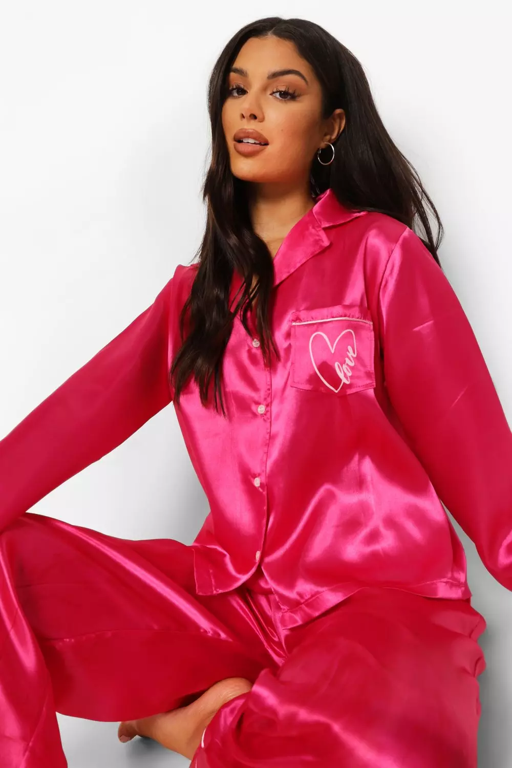 Satin Pyjama Set – Caballine Boutique