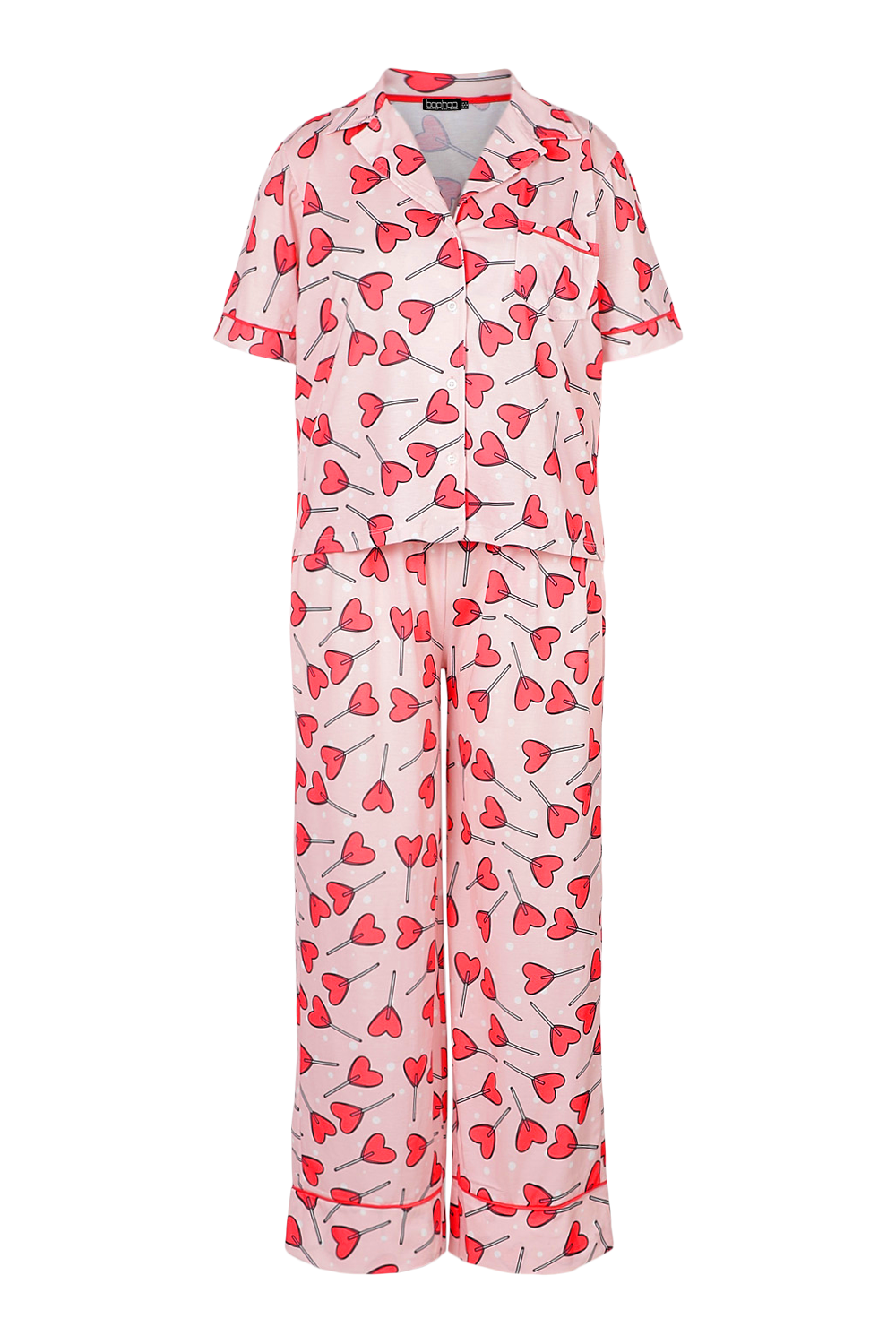 Heart Lollipop Jersey Pajamas