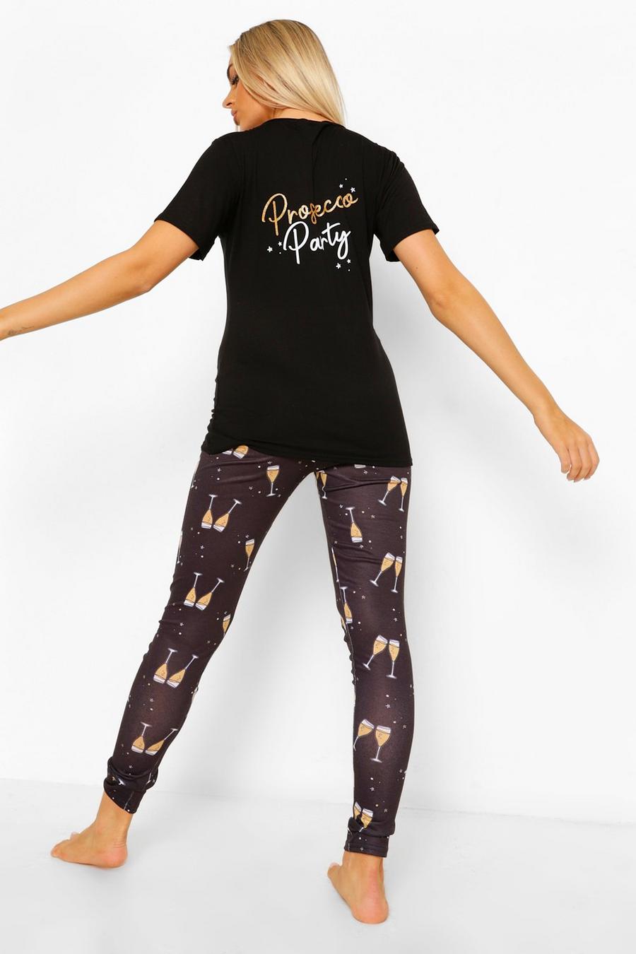 Black Prosecco Party Pajamas image number 1