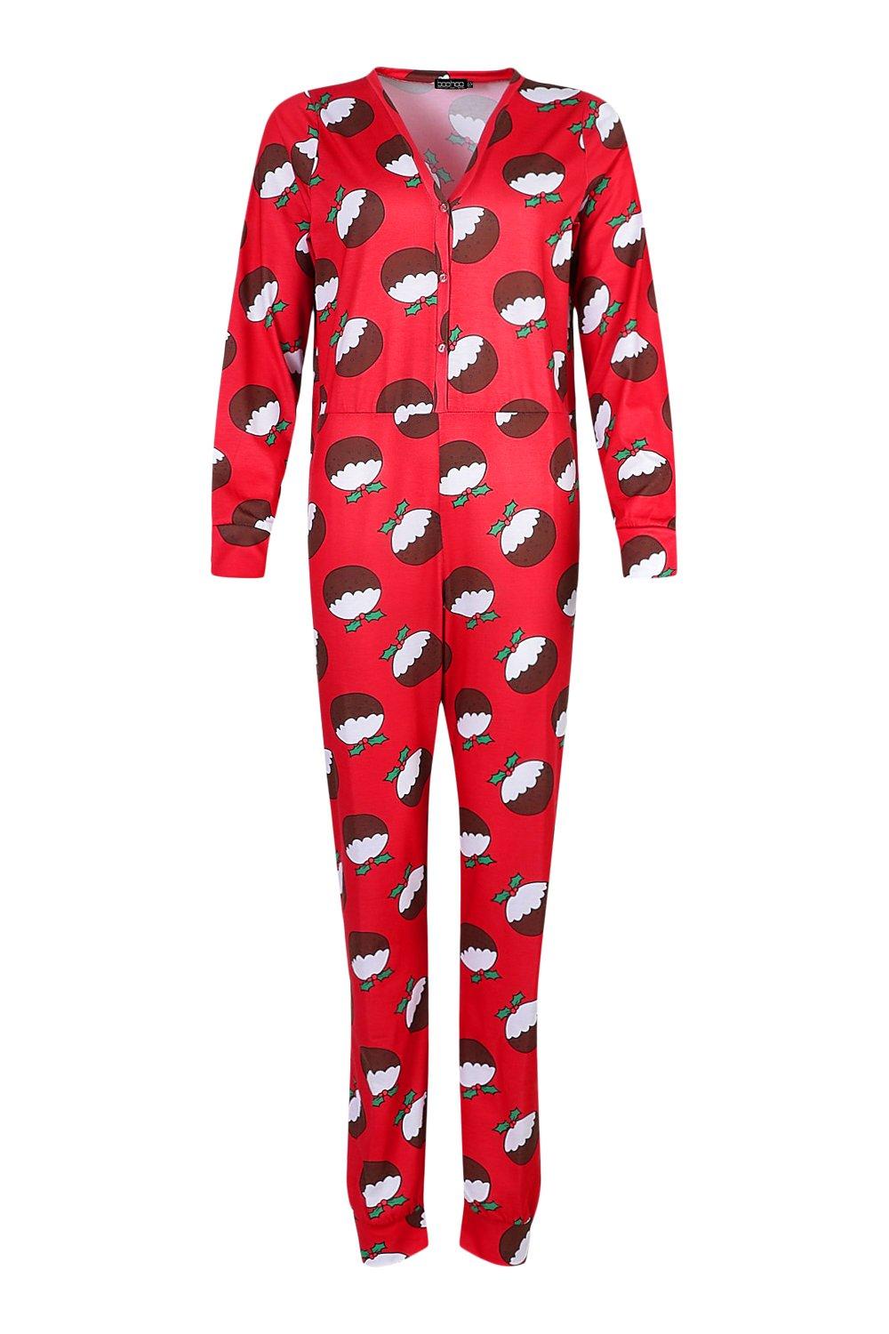 Christmas Pudding Jersey Knit Onesie