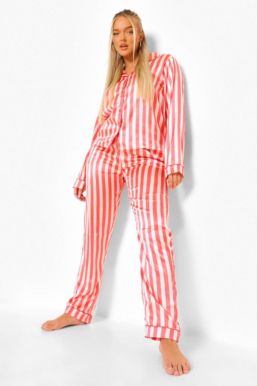 Striped Satin Pajamas