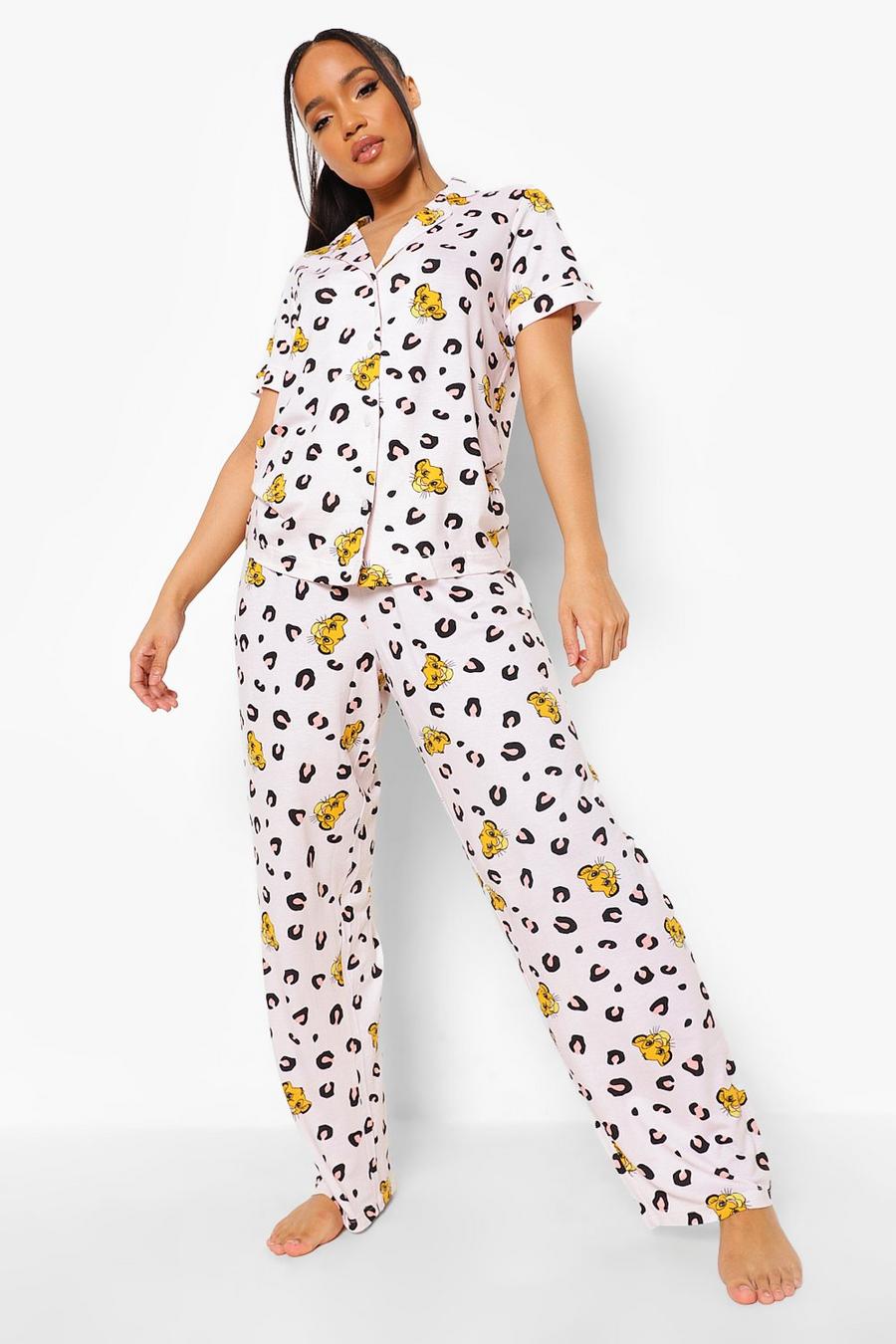 Pijama con pantaloni Disney Re Leone Mix & Match, Rosa image number 1