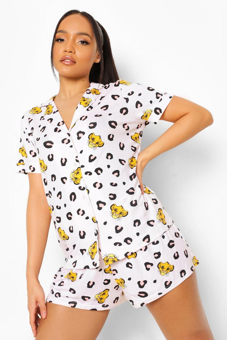 Camicia pijama Mix & Match “il Re Leone” Disney, Rosa image number 1