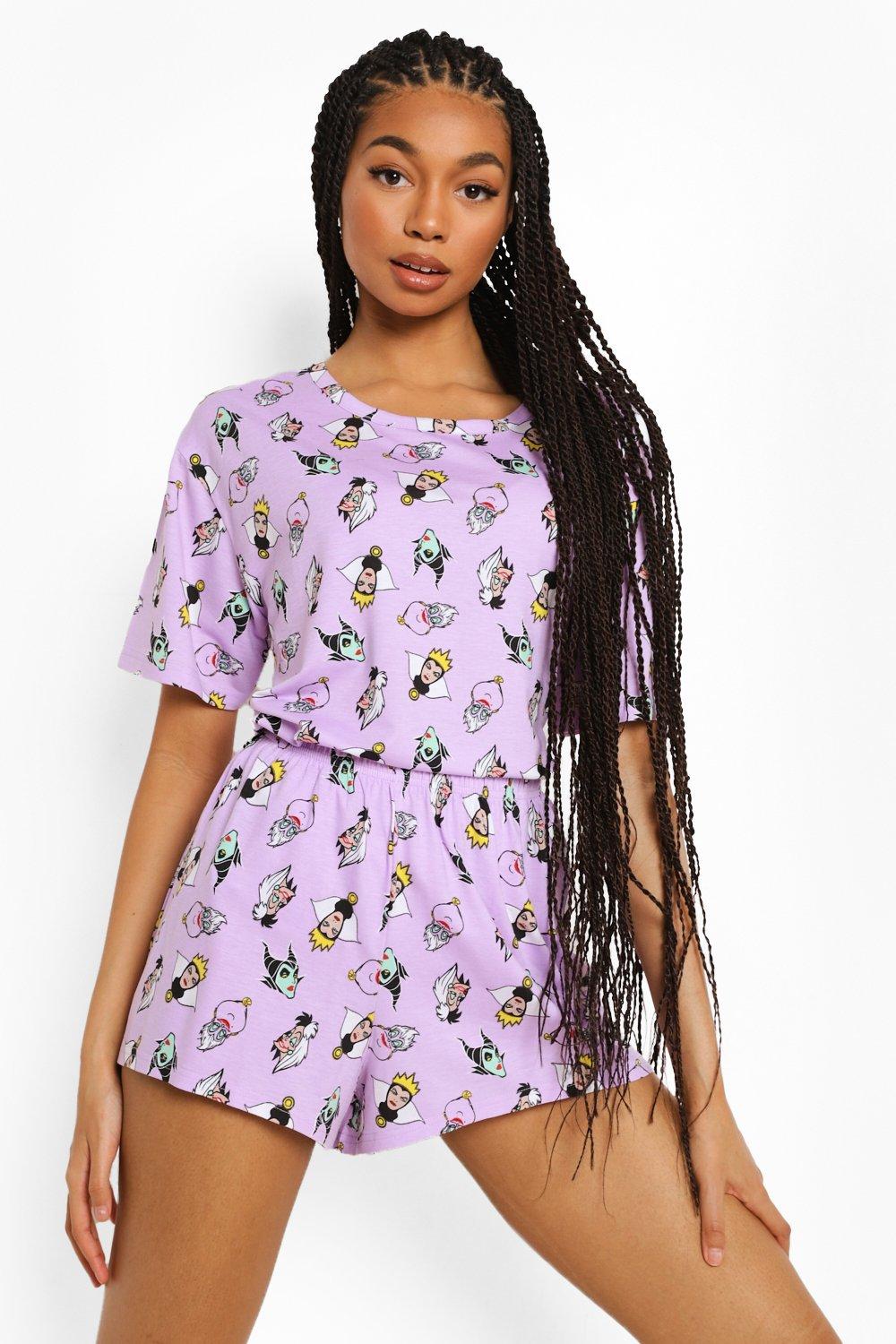 Lilac Disney Villains Mix & Match Pyjama Shorts